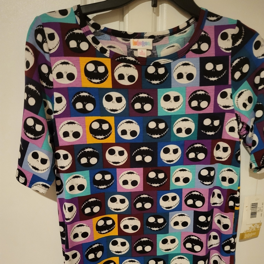 Lularoe Disney Nightmare Before Christmas Jack Skellington Size Sm Retired NWT